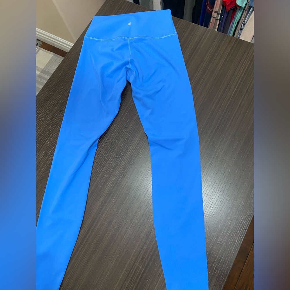 Lululemon wunder under high rise leggings 28” size 6 blue nile - Picture 3 of 5